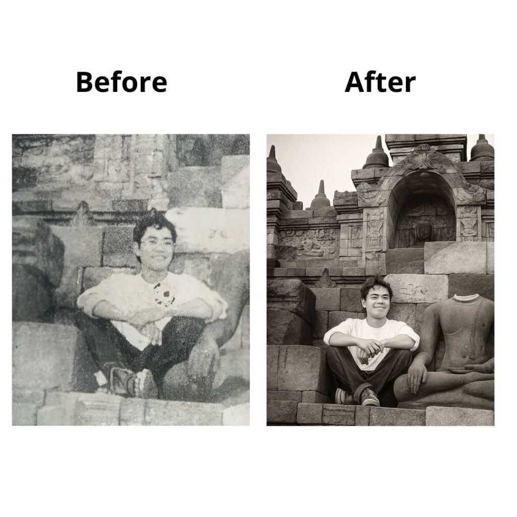 Before After Restorasi Foto