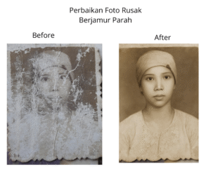 Perbaikan Foto Rusak Berjamur Parah