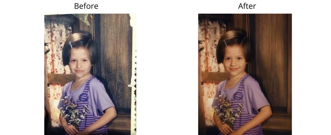 Portofolio Restorasi Foto Lama Pada Anak