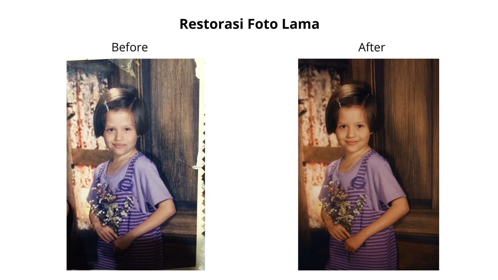 Portofolio Restorasi Foto Lama Pada Anak