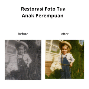 Restorasi Foto Tua Anak Perempuan