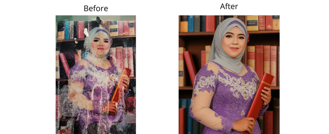 Restorasi Foto Wisuda yang Rusak Parah: Kembalikan Kenangan Berharga dengan Sentuhan Profesional