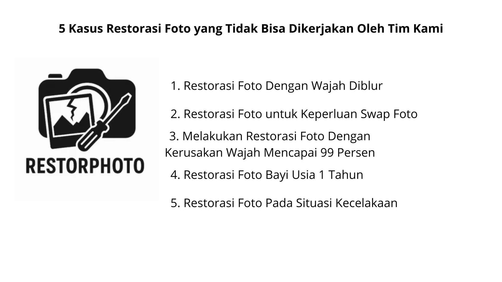 5 Kasus Restorasi Foto yang Tidak Bisa Dikerjakan Oleh Tim Kami