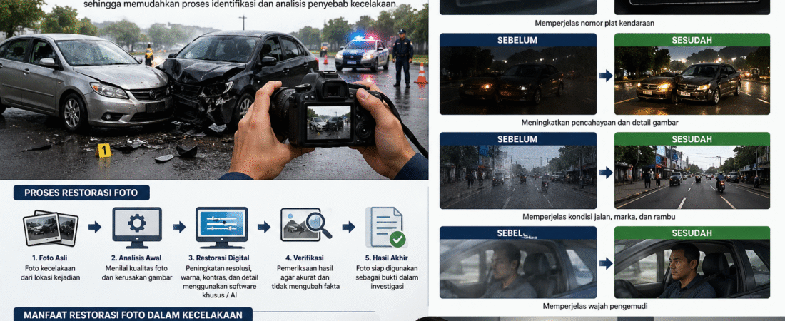 Mengenal Penggunaan Restorasi Foto Pada Insiden Kecelakaan di Jalan