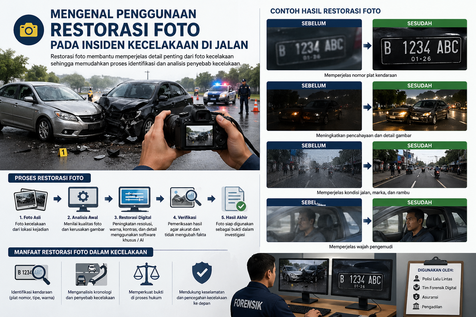 Mengenal Penggunaan Restorasi Foto Pada Insiden Kecelakaan di Jalan